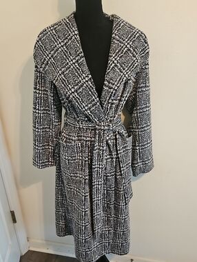 Lightweight Black and White Coat